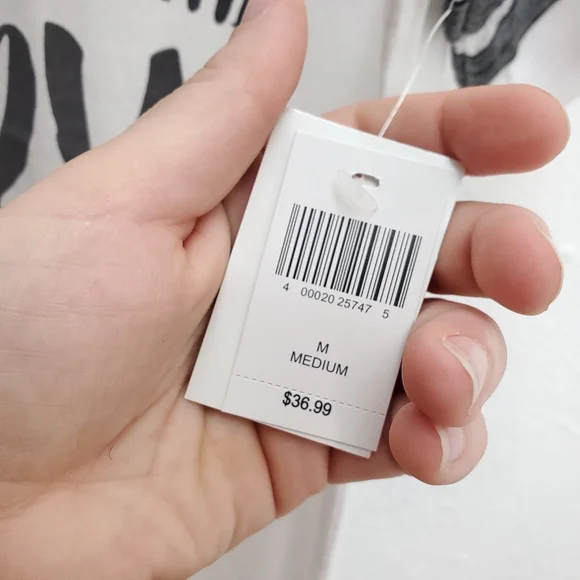 NWT Disney Store Park Ringer Style "Happy Place" Mickey Mouse Graphic Tee Shirt - Picture 8 of 10